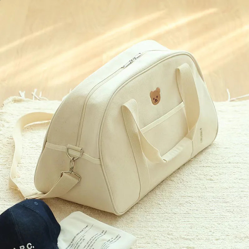 Korean style mom bag large capacity bear handheld hanging diaper pajamas storage organizer and baby womens Boston 241017