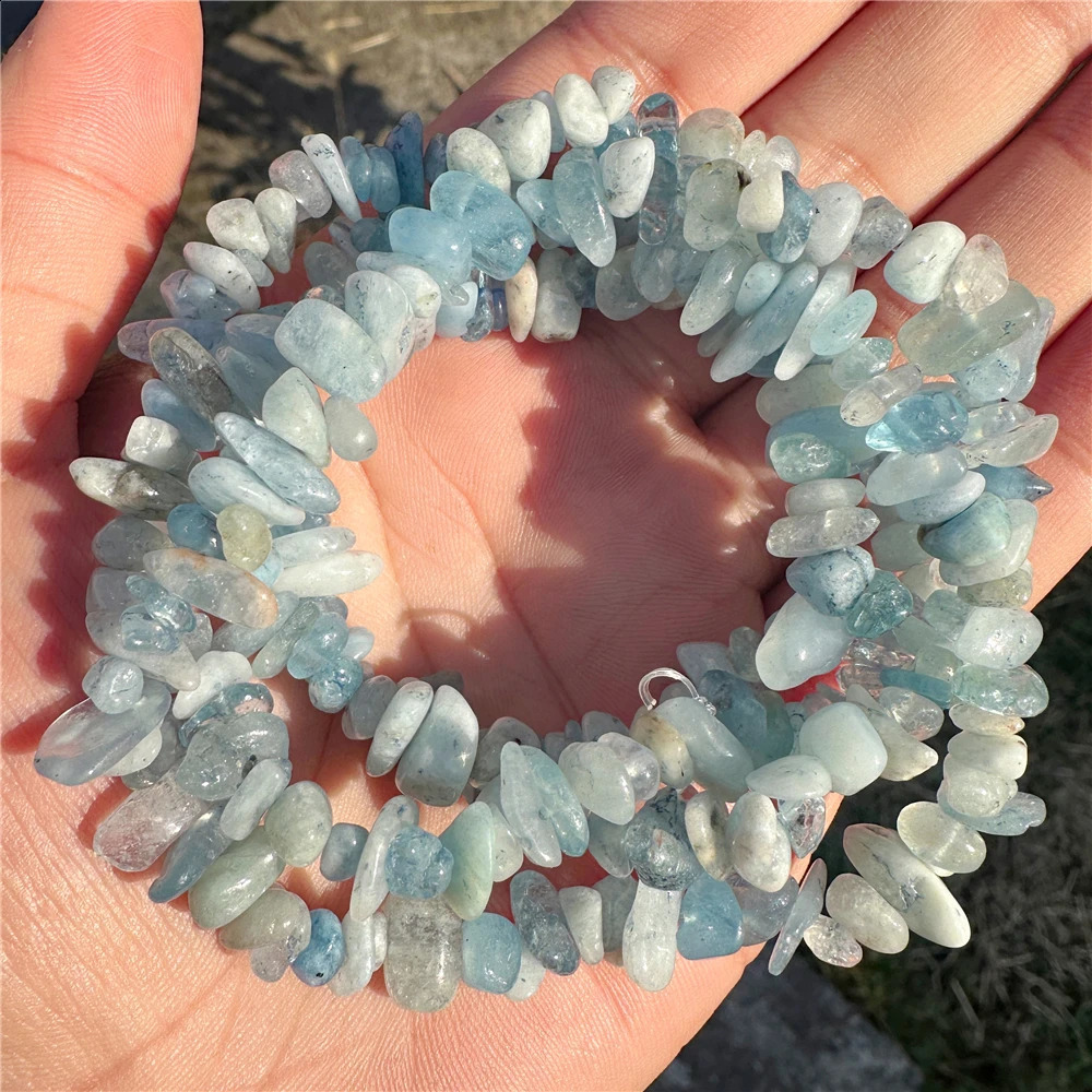 5-8MM irregular Labrador chip beads amethyst turquoise aquamarine citric acid gravel beads used for jewelry accessories 241017