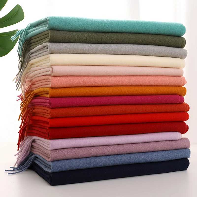 New 62 color winter scarf suitable for warm and cozy cashmere scarves headscarves solid color womens shawl bags Fem Pashmina Bandana scarves X241017
