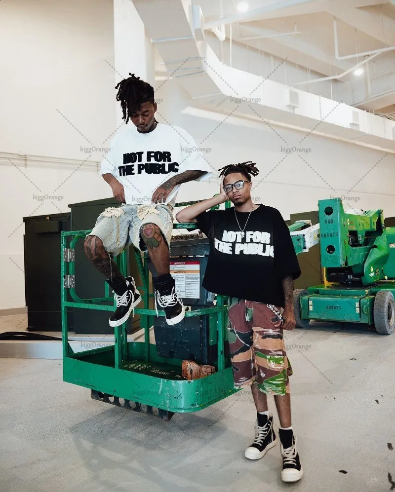 Trendy Streetwear Tops Hiphop Punk Letter Printed Oversized Tshirt Men Harajuku Retro Casual Loose Cotton Shortsleeved 241017