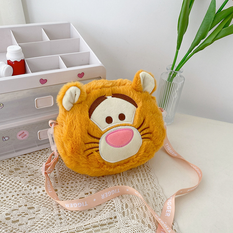 Fashionable New Cute and Fresh Doll Plush Toy Crossover Bag Women's Single Shoulder Crossbody Simple