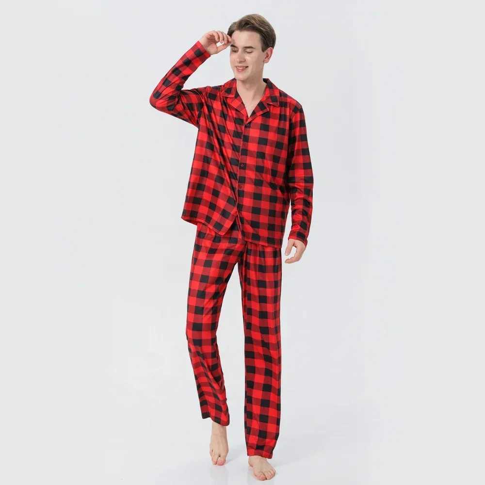 2024 Christmas Womens Boys and Girls Matching Set Plain Full Set Pajama Set Soft and Cute Pajama Home Appearance Pajama W241015