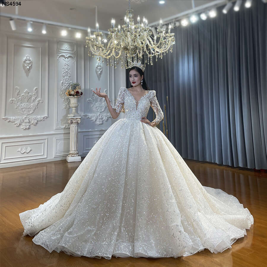 Wedding Dress New 2024 With Long Sleeves
