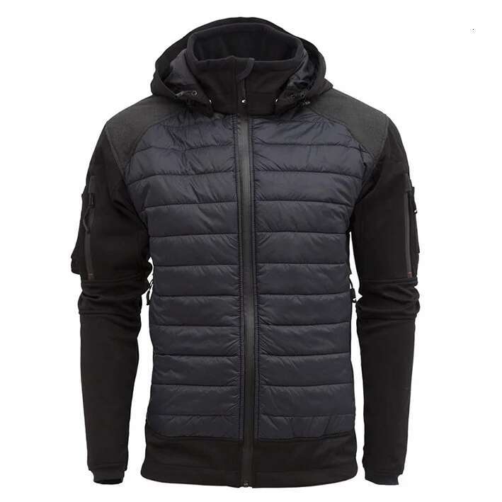 Military Soft Shell Shark Skintactical Jacket Men Detachable Hood Multi-Pocket Quilted Thick Jackets Winter Warm Windproof Coat