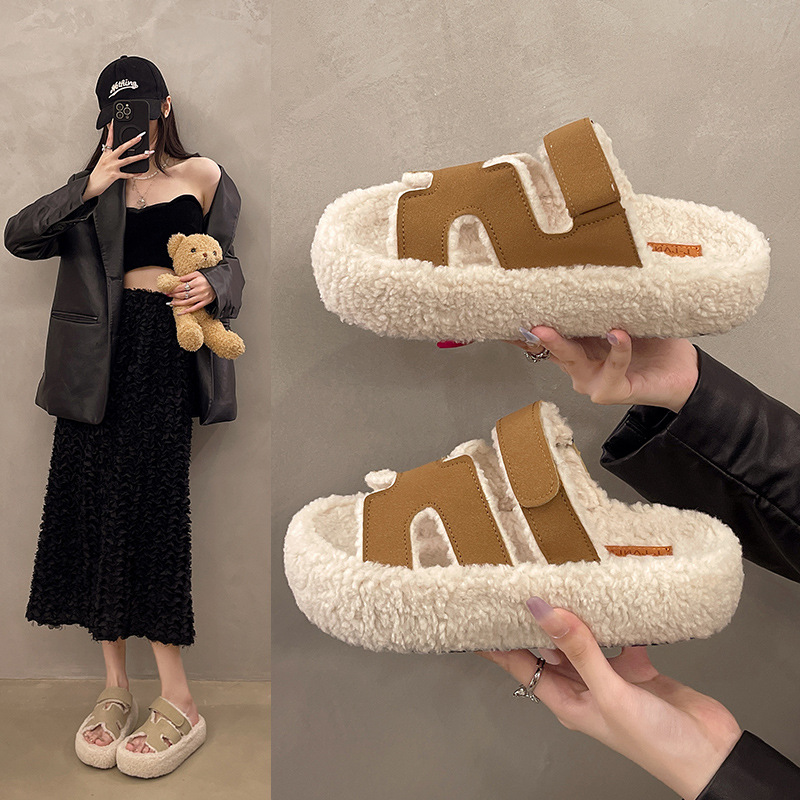 Home Designer Slippers Indoor Soft Bottom Warm Plus Warm Autumn And Winter Couple Slippers Free Shipping wholesale Size 35-41
