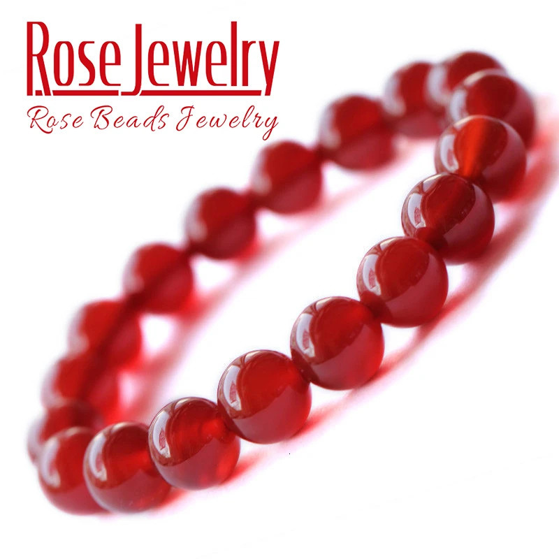 High quality natural red agate bracelet natural stone bracelet 4 6 8 10 12mm DIY jewelry bracelet 241017
