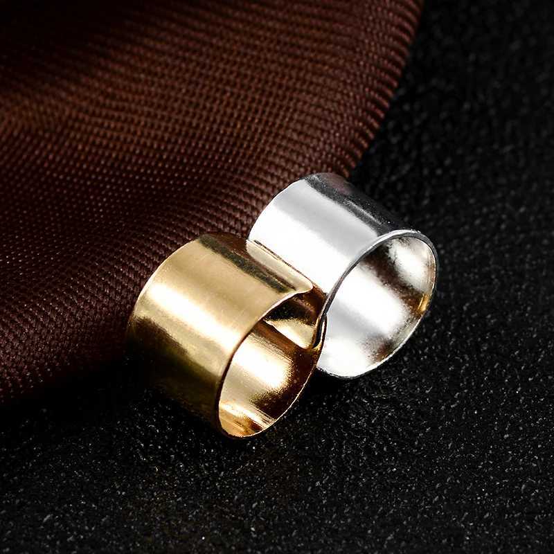 Simple Creative Perforated Earrings Cuffs Punk Stainless Steel Gold Silver Clip Earrings Womens Hip Hop Earrings Brincos W241017