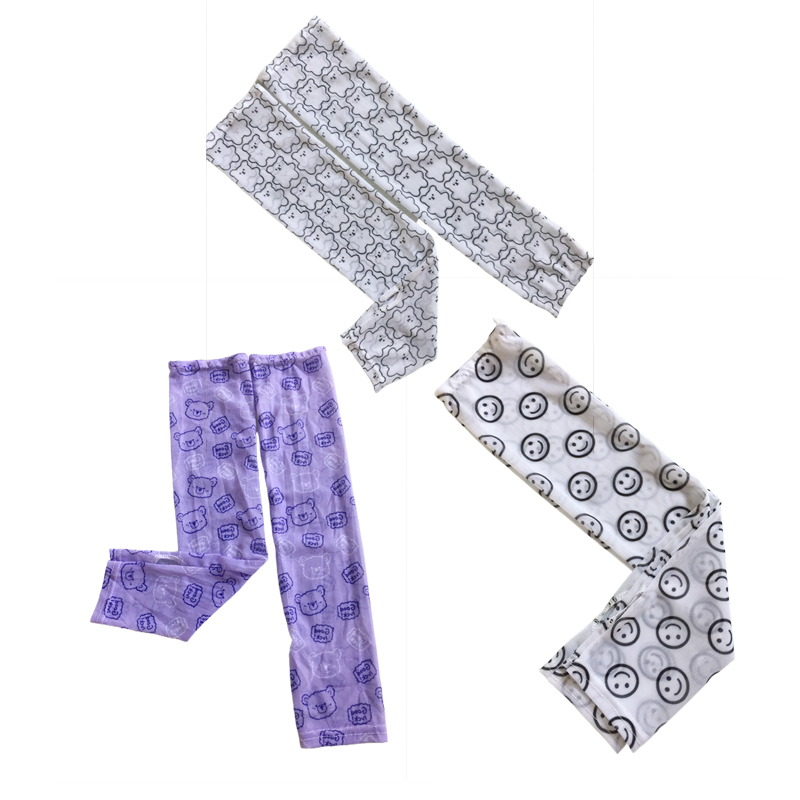 Printed Ice Silk Ice Sleeve Women Sunscreen Hand Sleeve Arm Sleeve Cover Loose Versatile