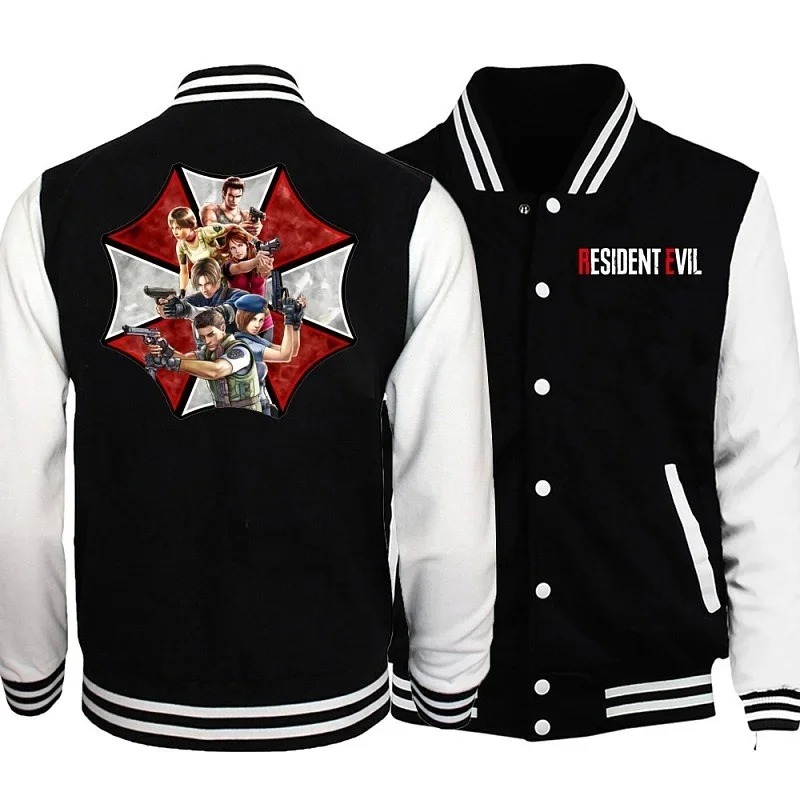 R- E-Evils Umbrella Boys Girls Casual Sweatshirts Women Mens Jacket Coat Cool Baseball Uniforms