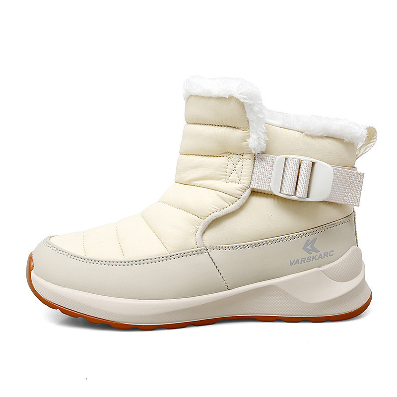 new midsole thick soled winter snow with fleece insulation short for women, cotton shoes, plus size Northeast women's boots