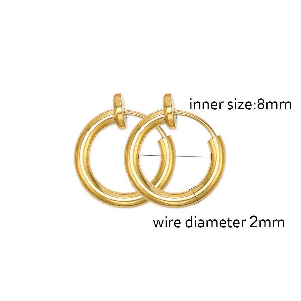 5 pairs of stainless steel earrings without ear holes and clamps without drills are used for making jewelry without piercing earrings W241017
