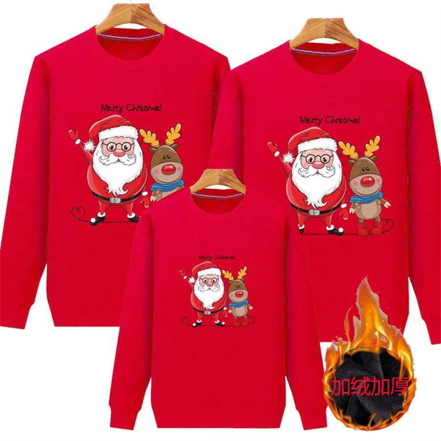 Christmas jerseys family sets Santa Claus team sports shirts mothers fathers daughters sons matching clothing couples sweaters baby parachuting W24101