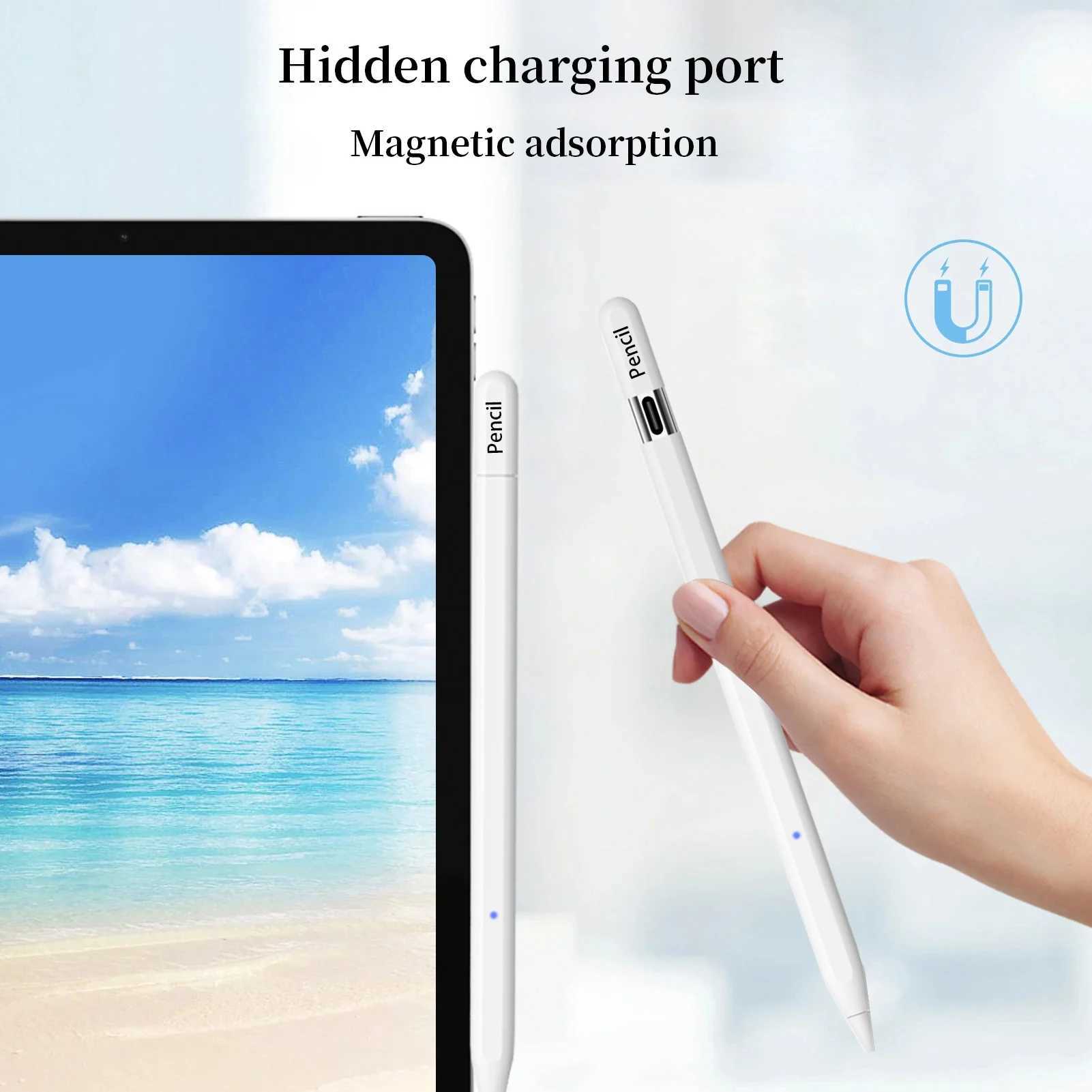 Stylus Pens New Pencil (USB-C) for Pencil (USB-C) Capacitive Pen for Active Tablet Pen Palm Repulse Tile Pressure y241017
