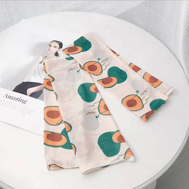 Ice Silk Sleeve Sunscreen Female Hand Sleeve Arm Protector Arm Sleeve Cover Arm Ice Cooler Sleeve Hand Sleeve American Girl Cute