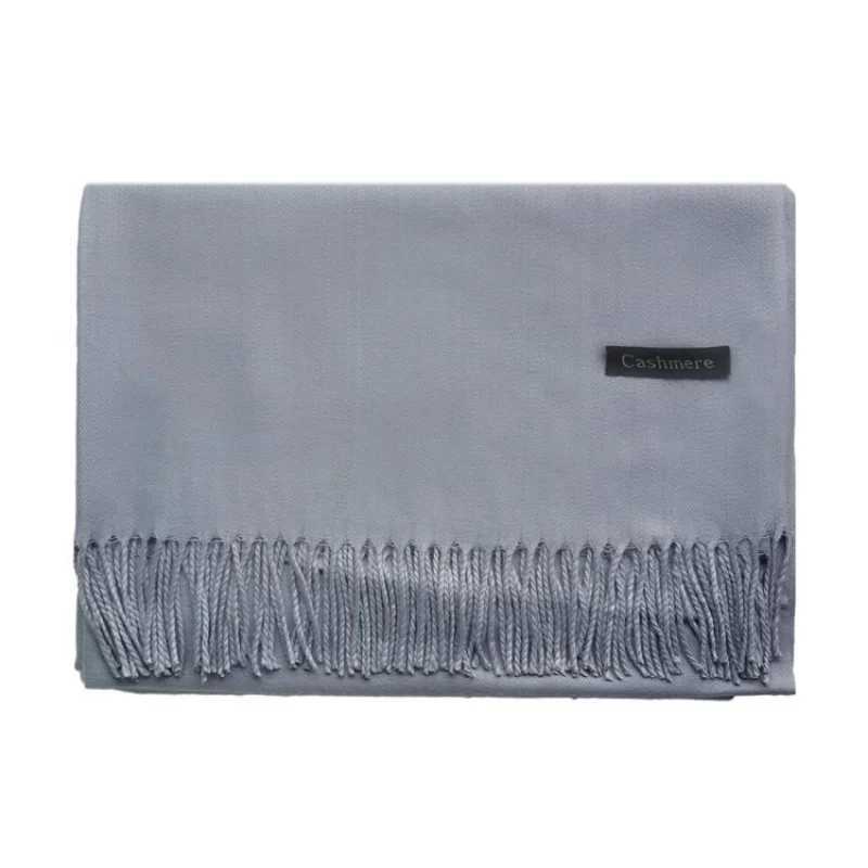 38 color solid thick cashmere scarf suitable for large 70-200cm cashmere winter warm shawl Bufanda Fem with tassel scarf X241017