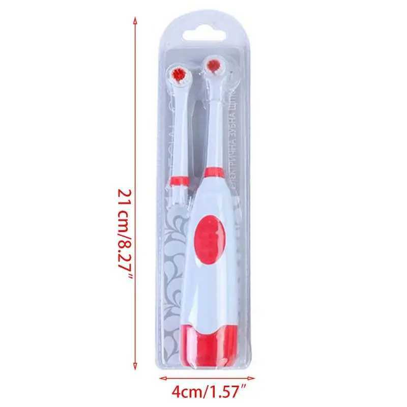 New Arrival Vibration electric toothbrush head pack battery powered automatic non charging waterproof oral hygiene brush G241017