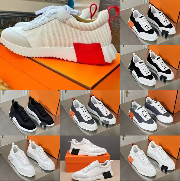Brand Designer Trainers Bouncing Sneakers For Men Casual Mesh Dhgate Lace Up Sports Runner Trainer Shoes Rubber Sole Man Low Top Street Style