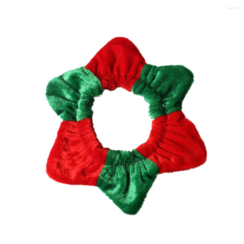 Dog Collars Christmas Red Green ing Neck Adjustable Circle wer Pet Collar Dress Necktie Decoration