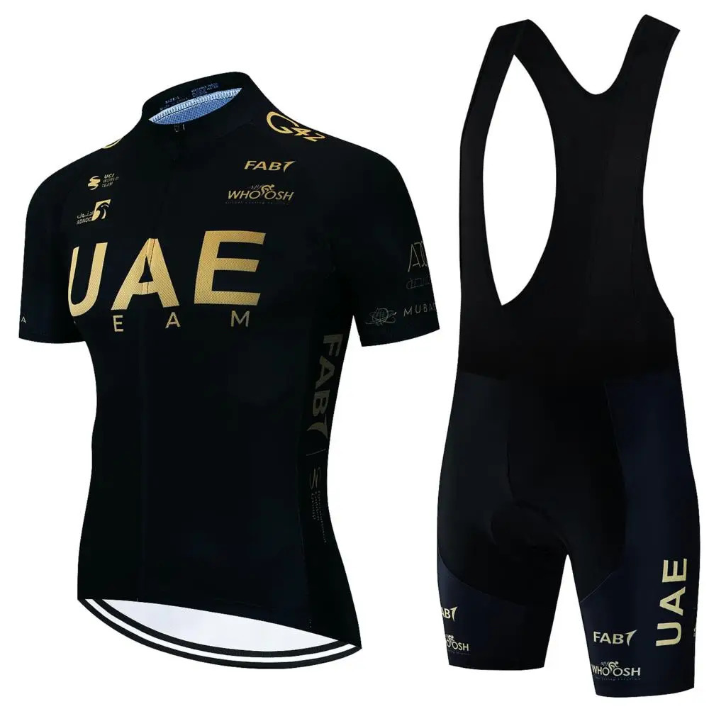 UAE Summer Bicycle Shirt Set Breathable Clothing MTB Hoodies Racing Sportswear 241007