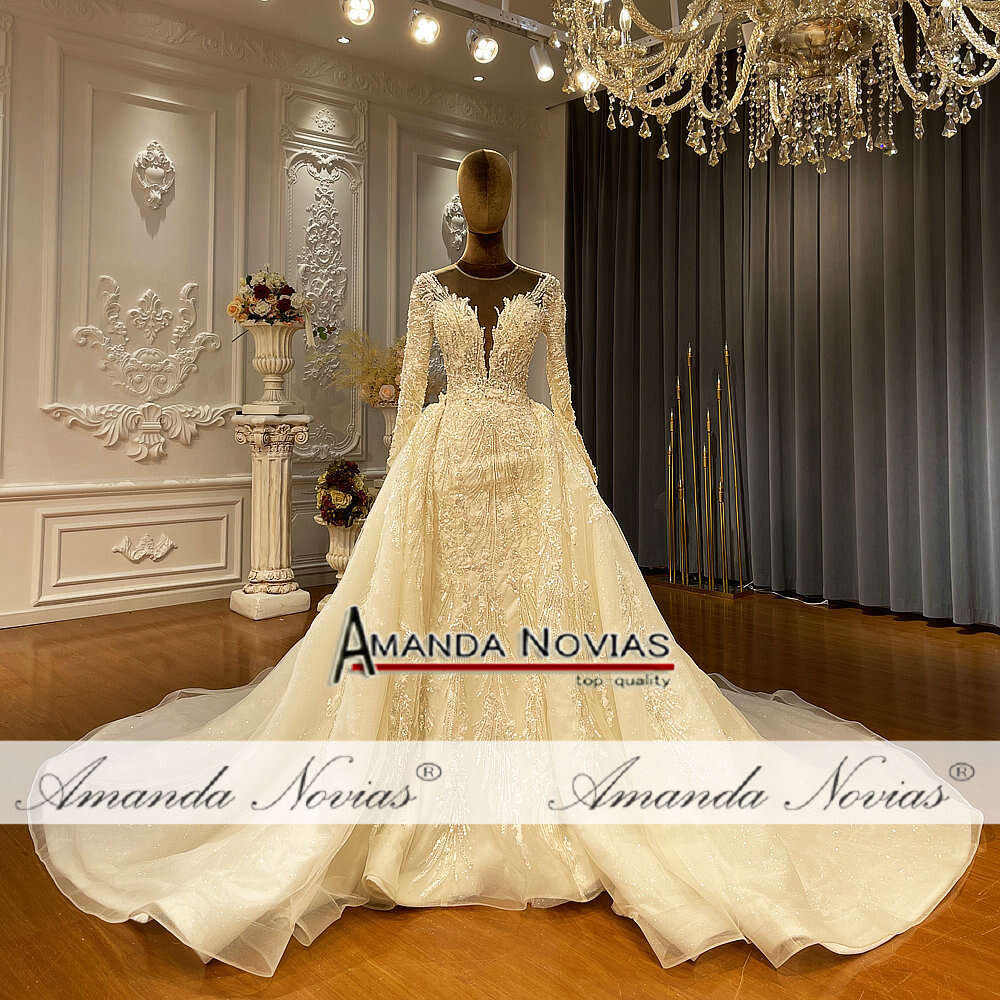 Detachable Skirt Mermaid 2 in 1 Wedding Dress