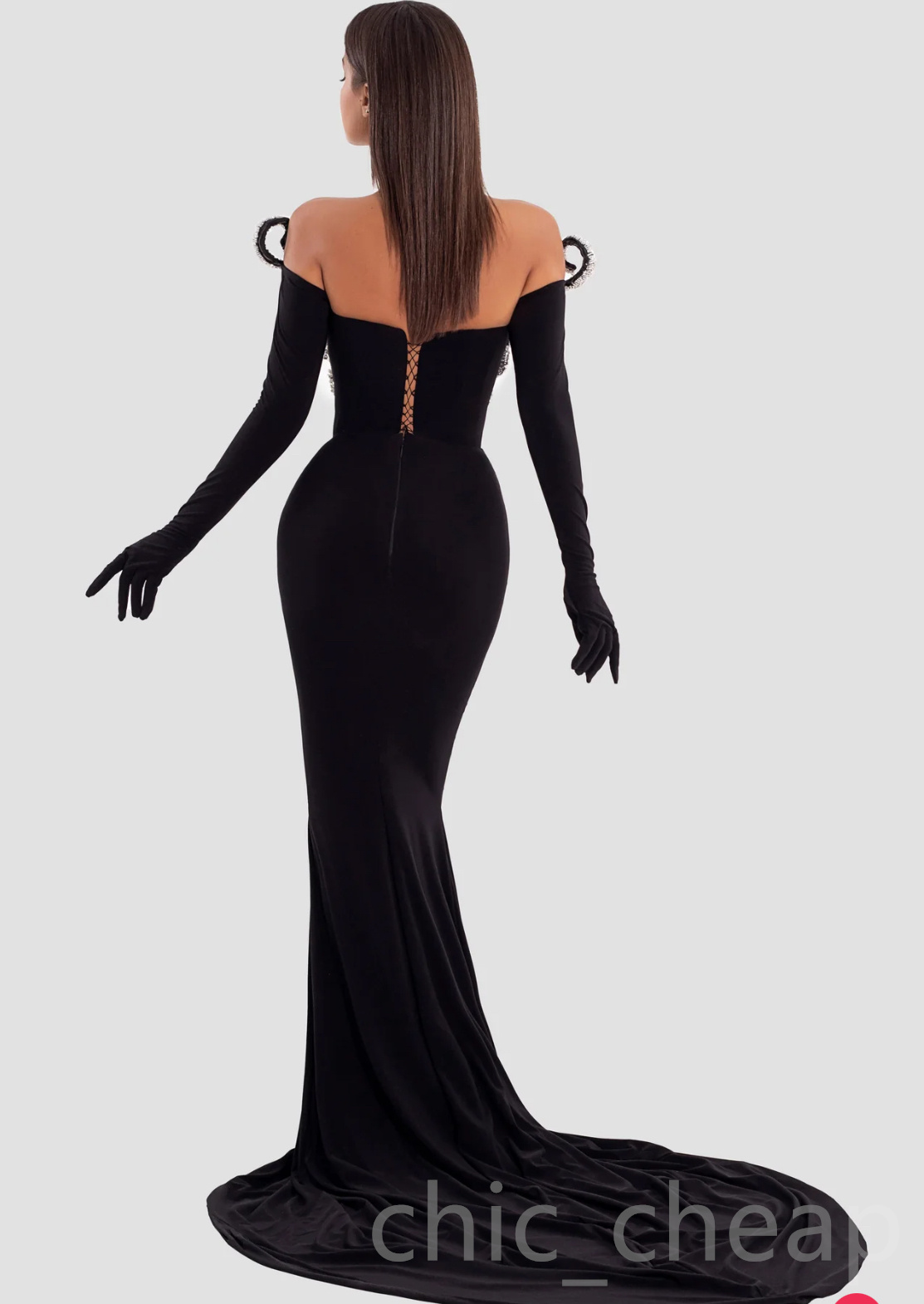 Aso Ebi 2024 Black Mermaid Prom Dresses Rhinestones Satin Stylish Evening Formal Party Second Reception Birthday Gowns Dress For Special Occasions ZJ0