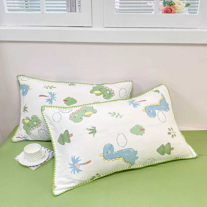 Cartoon Dinosaur Bedding Set Bed Flat sheet Pillowcase Twin Full Queen Princess Style Bed Linen Kids Girls Duvet Cover No FillerXJ241015