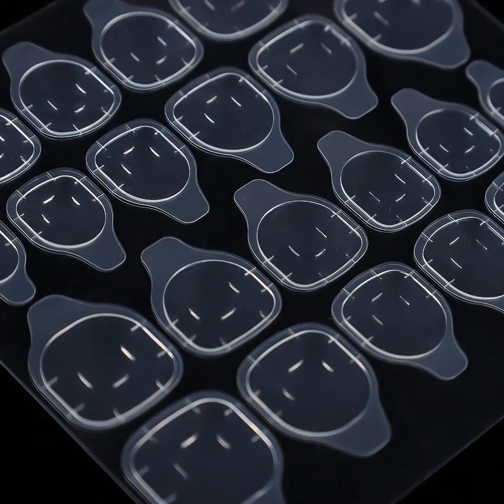 10pack Double Side Gel Nail Glue for Press On Nails Transparent False Jelly Nail Tips Sticker Self-Adhesive False Manicure Decal 241007