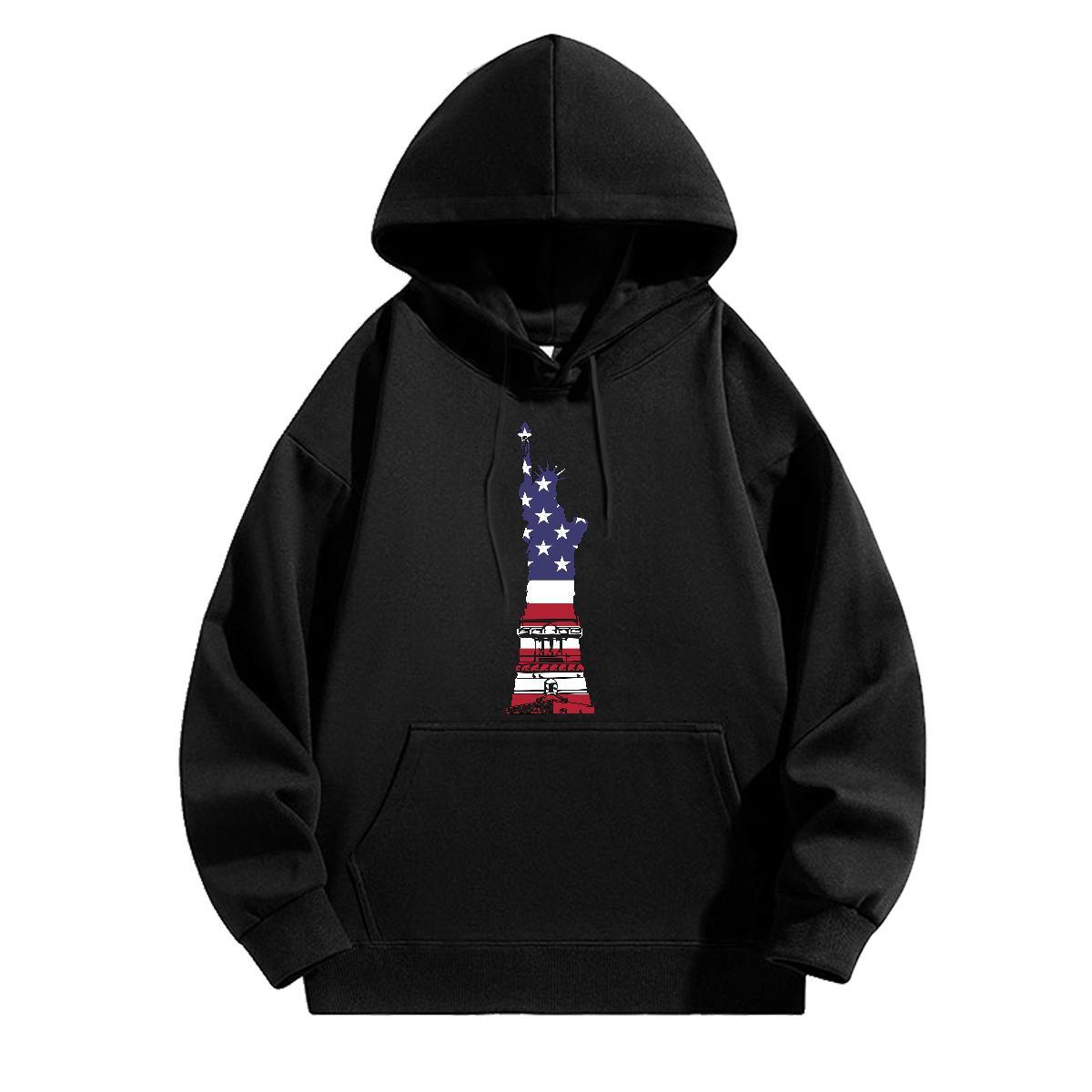 Fashion Designer Men Hoodie Cool Hoodie Pullover Cartoon Print Clothes Street wear Hip Hop Breathable Hooded Collar Cotton 350g