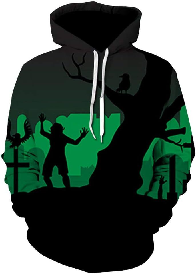 Hoodie for Mens Womens Halloween Couples Hoodies Men Women Mode 3D Print Long Sleeve Top Blouse Shirt Graphic Hoodies sweatshirt fashion Pullover Long