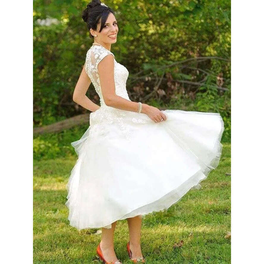 Boho Modest Cap Sleeve Sweetheart A E Tulle Wedding Dresses Bridal Gowns Vestidos De Noiva