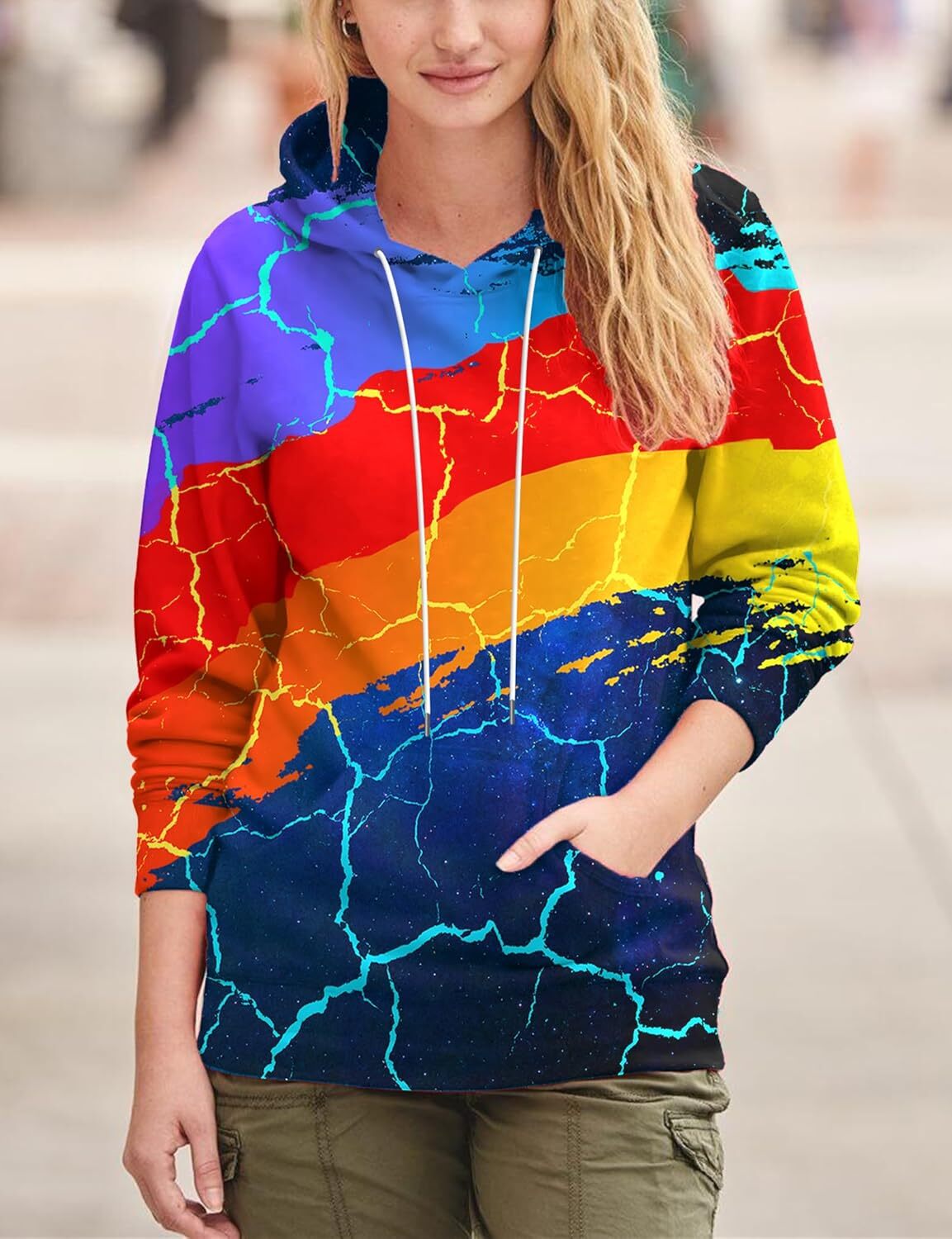 Hoodie for Mens Womens Unisex Mens and Novelty Hoodies 3D Fashion Digital Print Pullover Hooded Sweatshirts with Pockets Graphic Fashionable and Warm