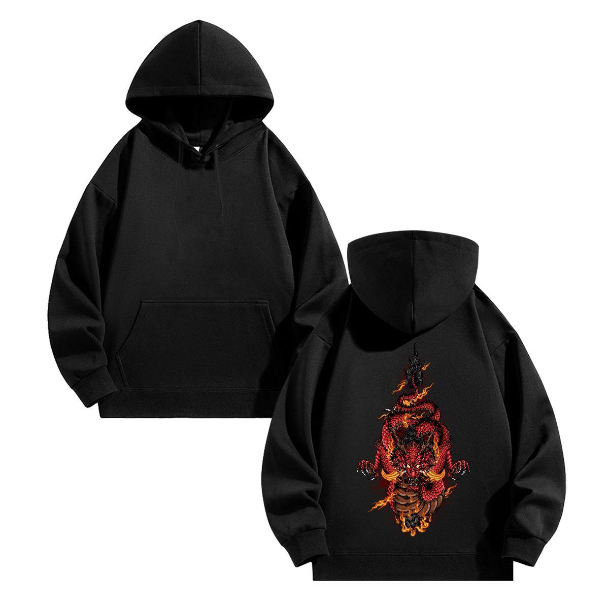 Wholesale Man Hoodie Customized Print TOP Quality Hoodie for Man Woman Tops Hoody Anime Printing Street Thick Plush Hooded Collar Breathable