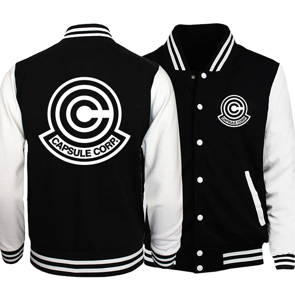 Japanese Anime Letter C Coats Male Fashion Crewneck Baseball Uniform Vintage Clothing Loose Casual Female Sportswears
