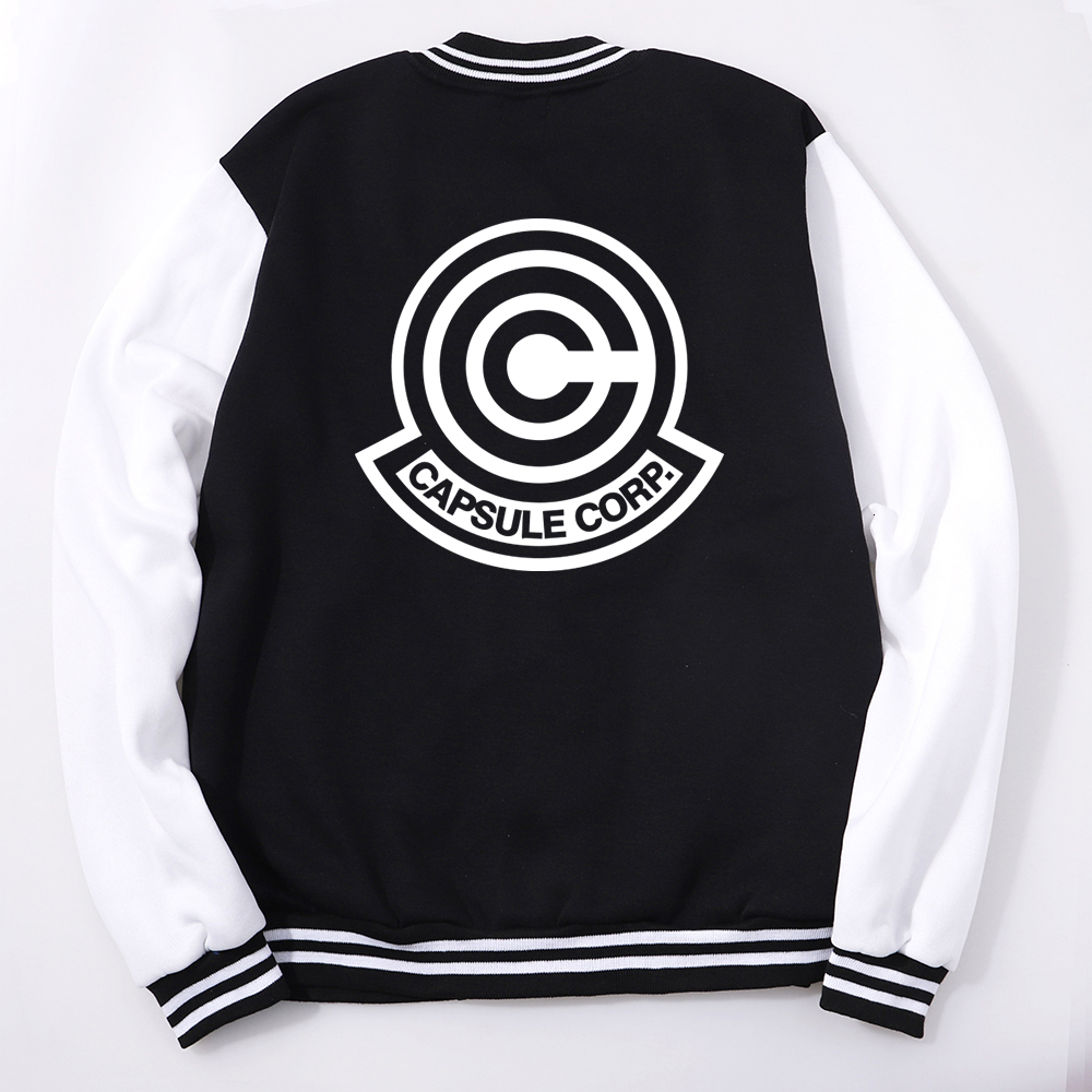Japanese Anime Letter C Coats Male Fashion Crewneck Baseball Uniform Vintage Clothing Loose Casual Female Sportswears