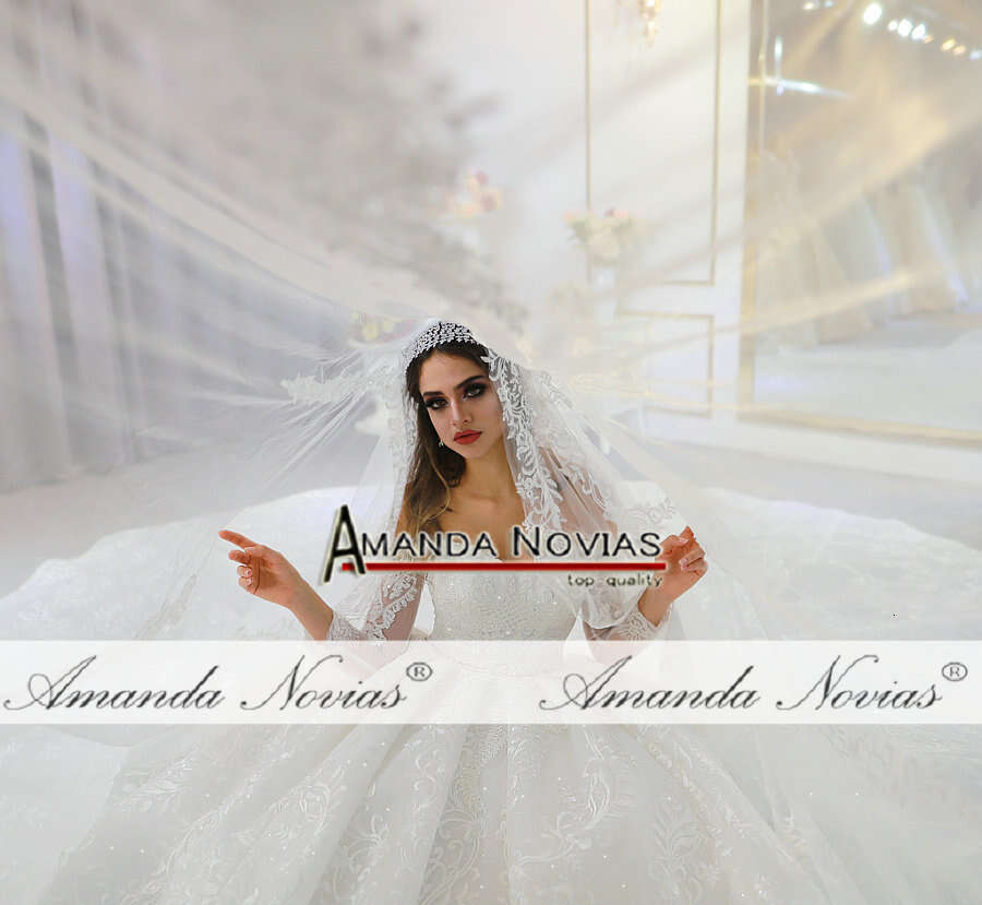 Off The Shoulder Long Sleeves Beautiful Wedding Lace Bridal Dress