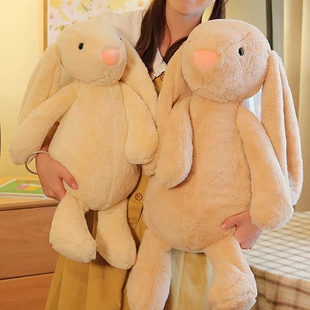 1/2PCS Plush Rabbit Doll Childrens Sleep Soothing Doll Rabbit Doll Shy Pink Rabbit Doll Childrens Gift Bedroom Plush Decoration Y241018
