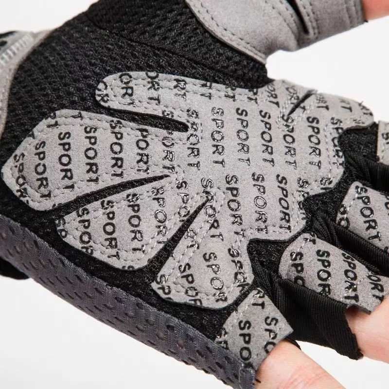Anti slip and breathable half finger yoga gloves motorcycle gym training gloves elastic impact fitness bicycle womens glovesW241018