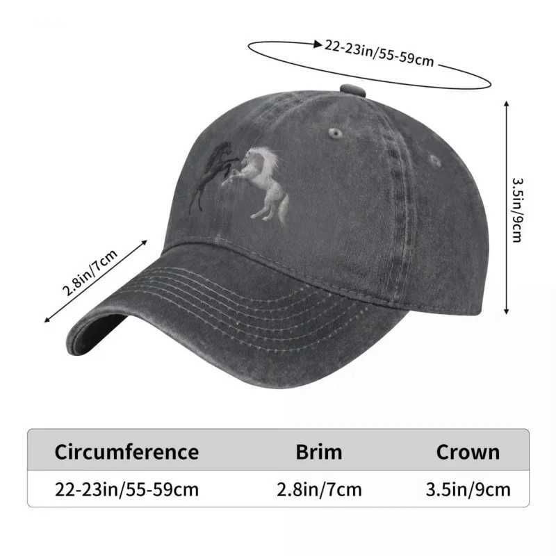 Casual Baseball Cap Men Hats Women Visor Protection Snapback Horse Animal CapsX241018