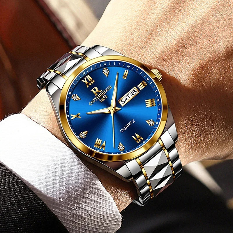 Fashionable and highquality y mens watches waterproof luminous date sports top classic business quartz 241009