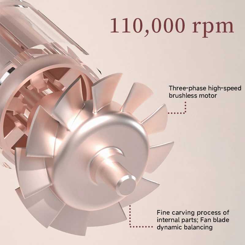 DOCO high-speed hair dryer 75m/s 200 million negative ion hair care 11000 Rpm professional lightweight home travel gift W241125