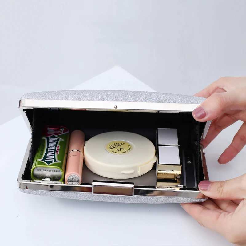 New Year luxury designer handbag champagne evening wallet retro shiny shoulder cross body bag wedding wholesale Z241018 - view 3