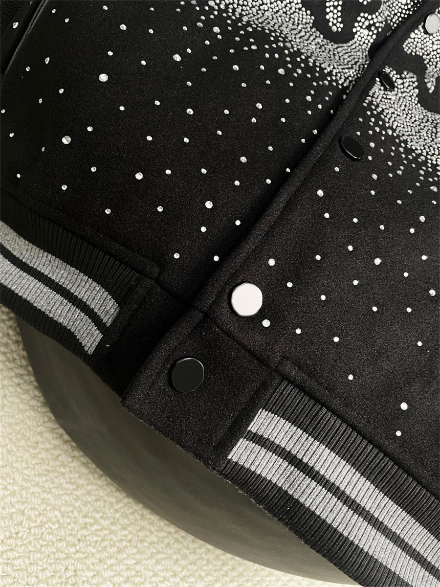 Men's Jackets Fashion Brand Mens women Jacket L Vintage Loose Long Sleeve Green Baseball Man's Hip Hop Autumn Varsity Casual warm bomber clo