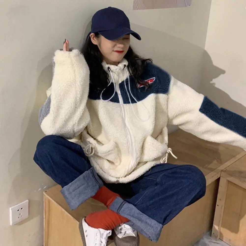 Winter Clothes Women Jackets for Women Lambwool Coat Korean Fashion New In Loose OverSize Thick Parkas Long Sleeve Top CoatsX241018