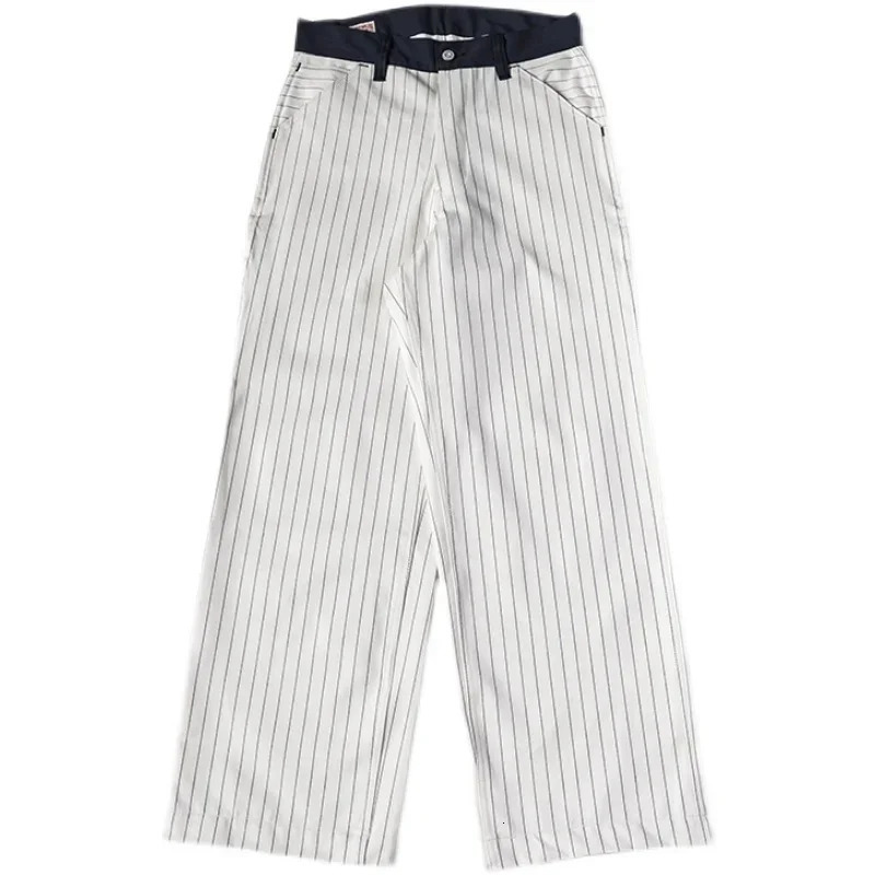 Bronson 50s Mechanic Work Pants Vintage Railroad Carpenter Stripe Trousers Workwear 241018