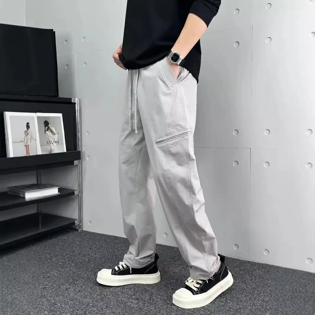 Hip Hop Retro MultiPocket Tapered Work Pants Men Women Fashion WideLeg Outdoor Loose Straight Hundred Streetwear 241018