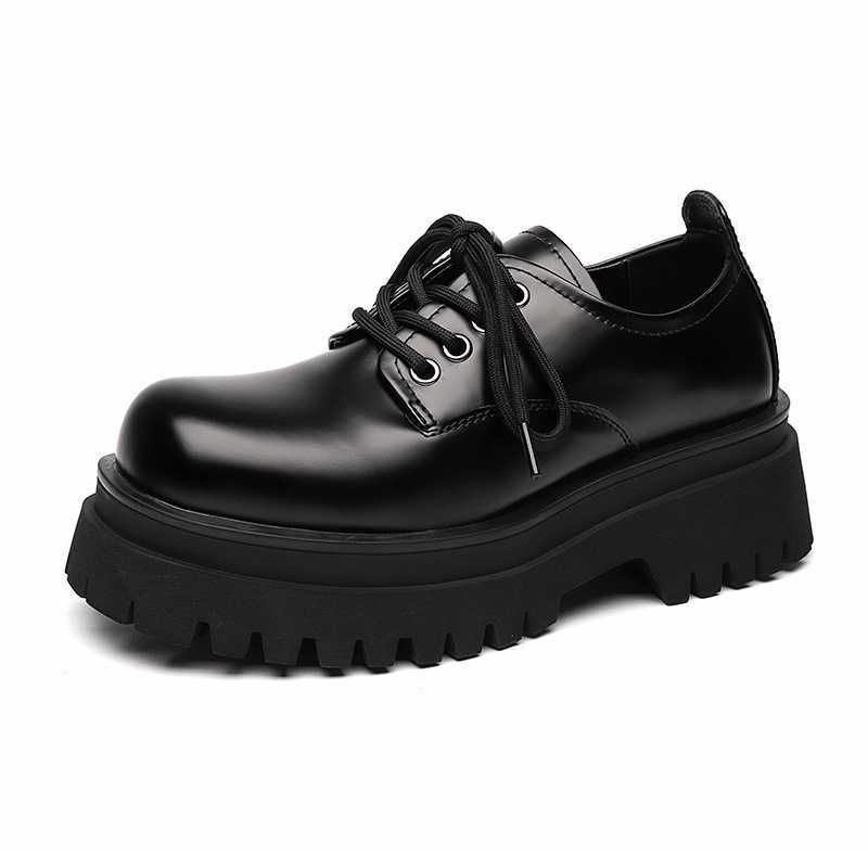 Martin Boot Mens Summer Low Top Ankle Boots Thick Soled Black Workwear Shoes British Casual Small Leather Shoes Fashion Boots 240927