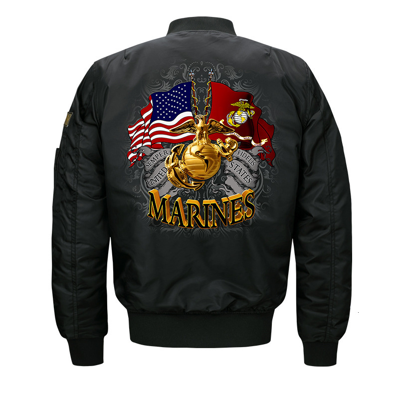 New Military Marines Men's Jacket Spring Man Outerwear Ma-1 Aviator Pilot Air Bomber Jackes Oversize S-7Xl 8Xl