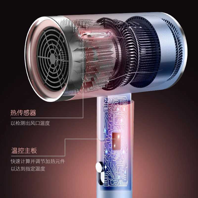 Household heating and cooling air blowers household appliances high-power blue light anion anti-static modeling negative ions W241018