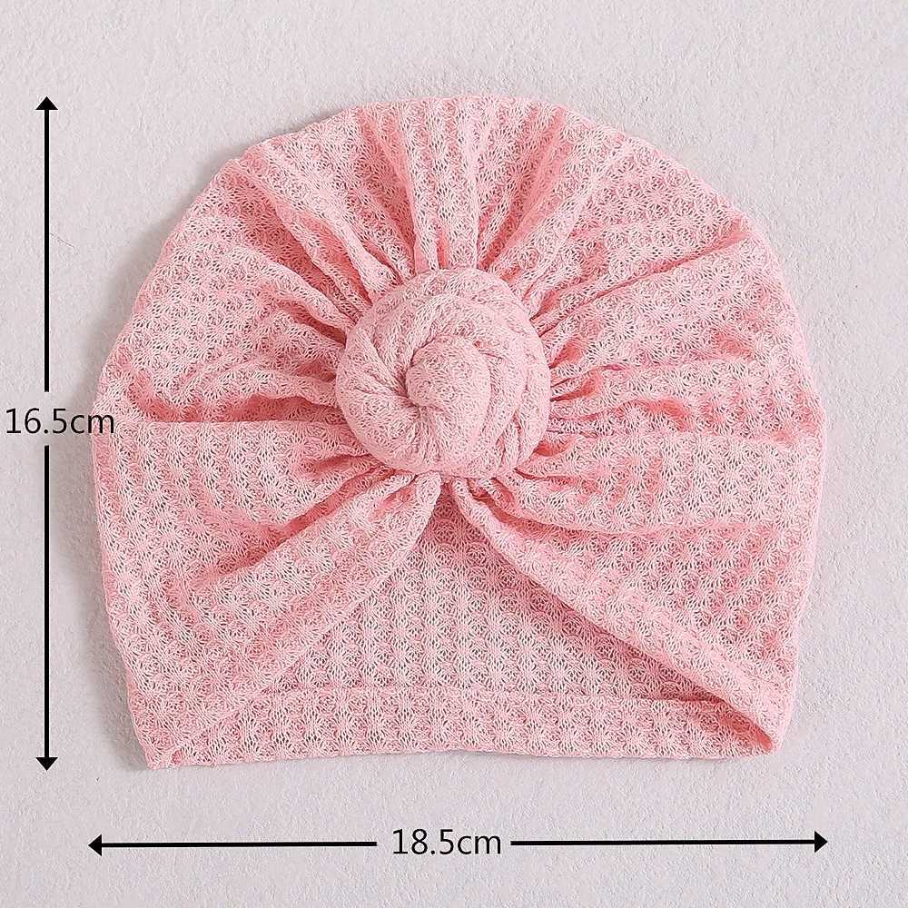 Solid Donut Turban Baby Girl Cap Winter Warm Infant Hat Elastic Child Newborn Head Wraps Turbans Headbands Baby Hair Accessories LX241018
