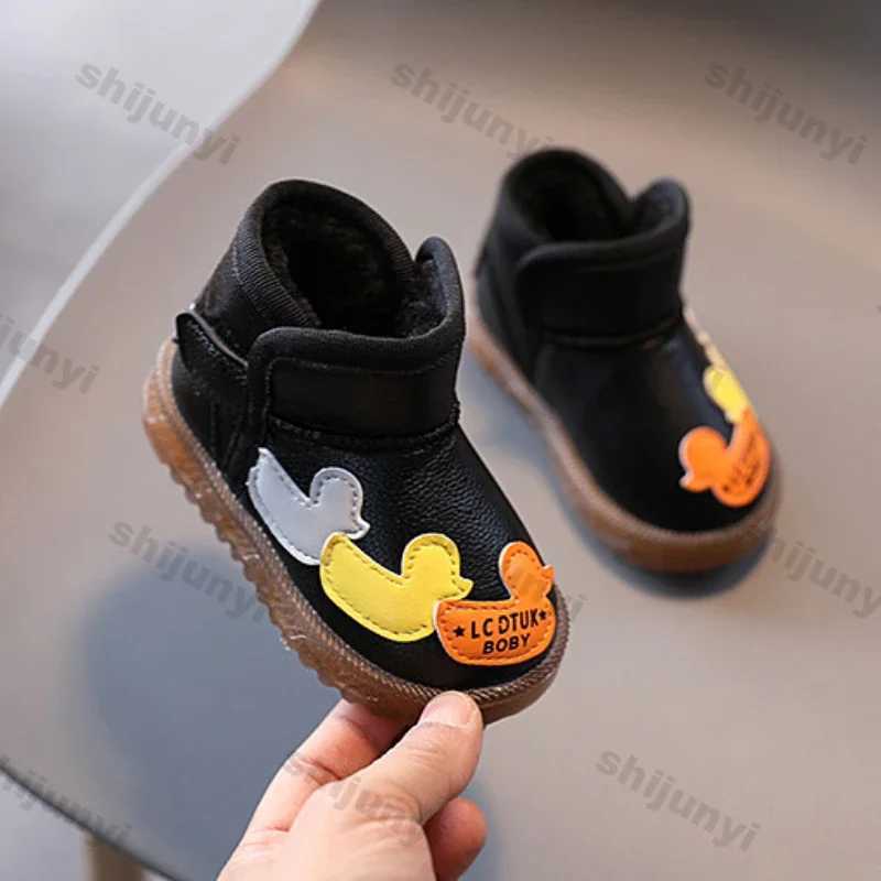 Boots Childrens snow boots winter warmth thick robot girl plush cotton boots new fashion anti slip casual shoes comfortable childrens boots H241018